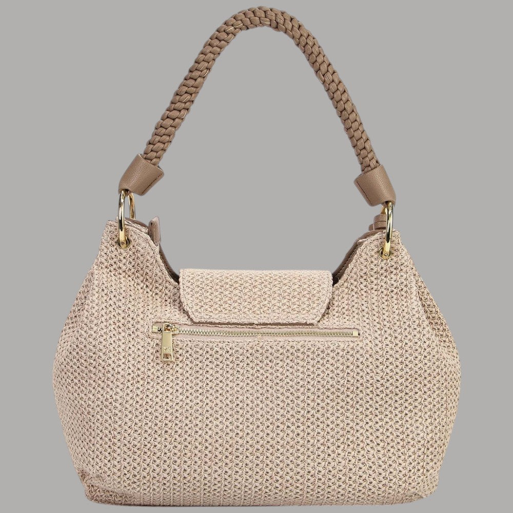 Borsa Ynot a Spalla Effetto Paglia Tracolla Regolabile MALE' - Prodotti di Classe