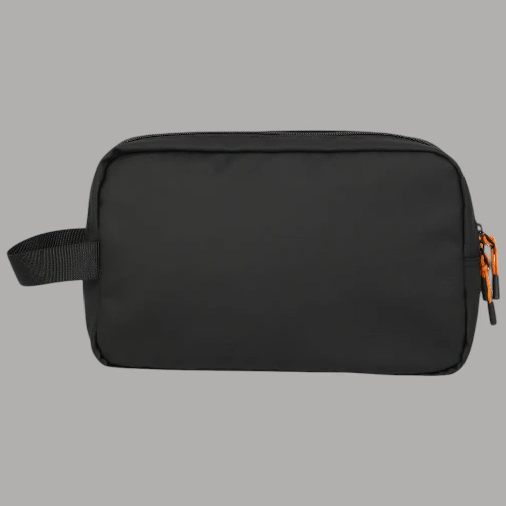 Borsello da viaggio Trvelite BRIIZE nero, logo frontale e zip laterale arancione