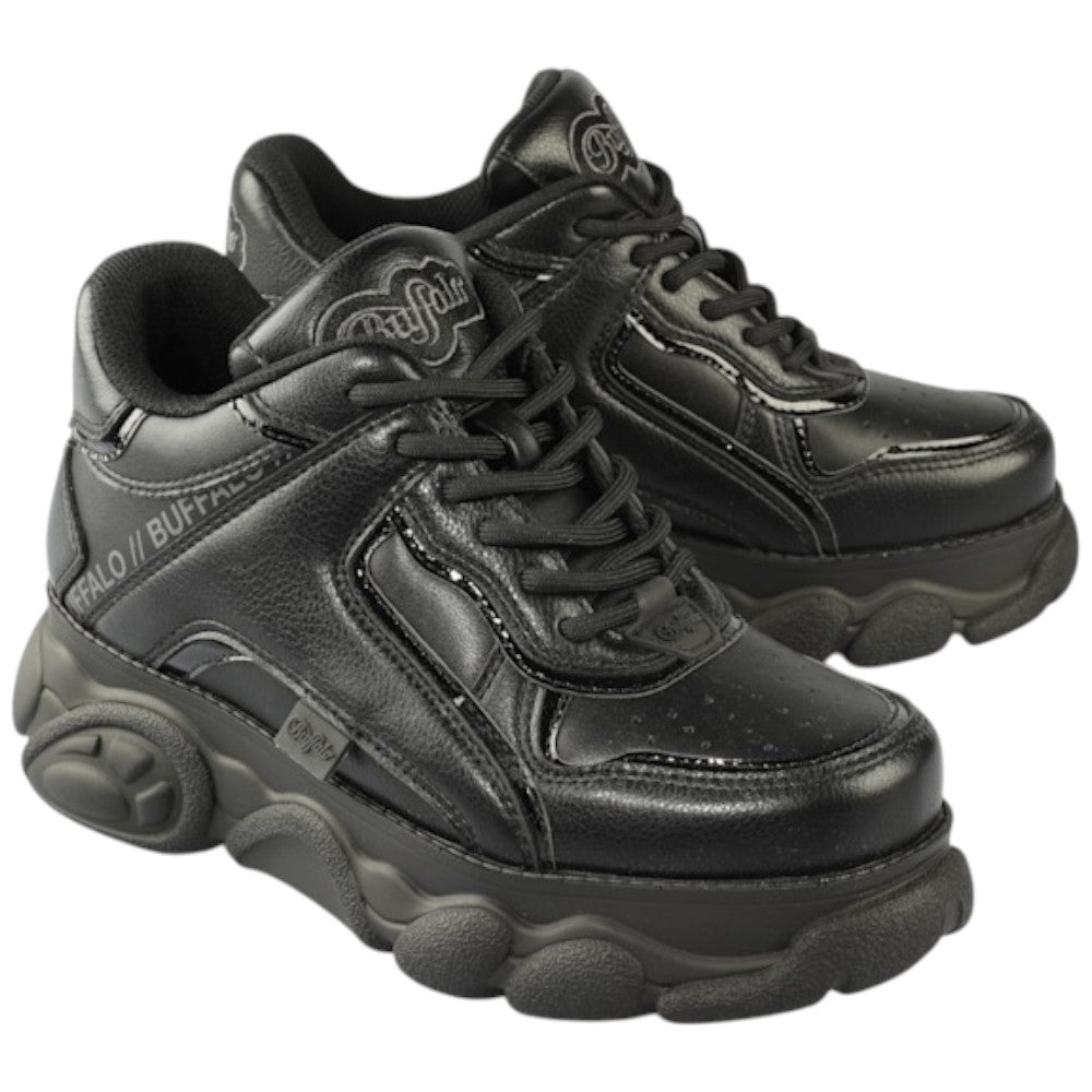 Buffalo sneakers nere scarpe CLD Echo vegan 1636212 Sneakers Buffalo