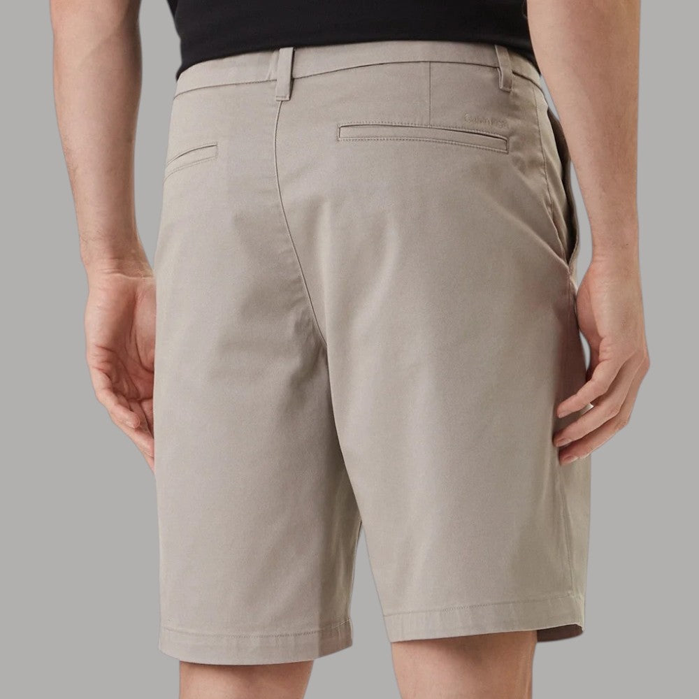 Calvin Klein Pantaloncini Chino Eleganti Twill Cotone Elasticizzato - Prodotti di Classe