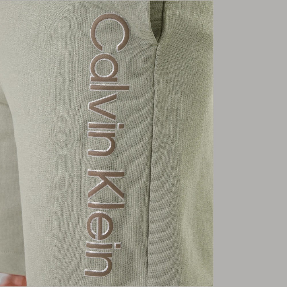 Calvin Klein Pantaloncini Tuta Logo Groffato Cotone Regular - Prodotti di Classe