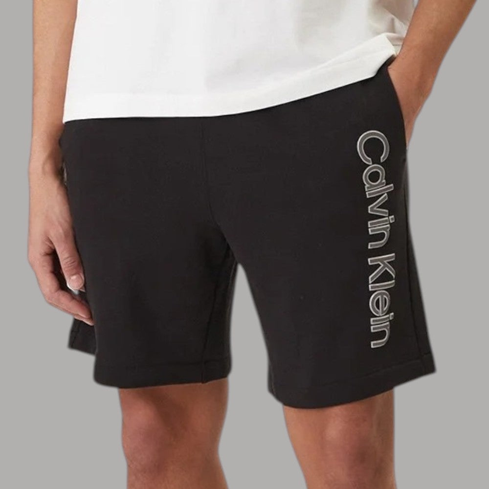 Calvin Klein Pantaloncini Tuta Logo Groffato Cotone Regular - Prodotti di Classe