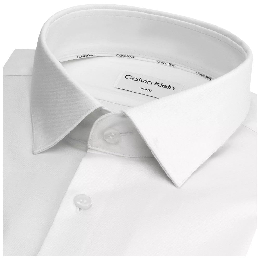 Calvin Klein camicia strutturata bianco sporco K10K112301 Camicie Calvin Klein