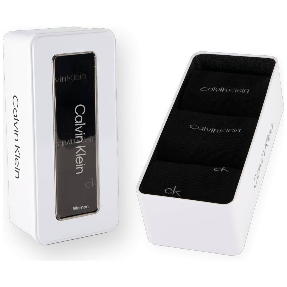Calvin Klein donna pack 3 calze nere 701235368001801 Intimo Calvin Klein