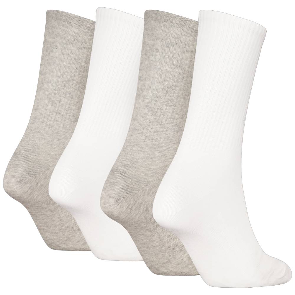 Calvin Klein donna pack 4 calze bianco grigio 701235384002801 Intimo Calvin Klein