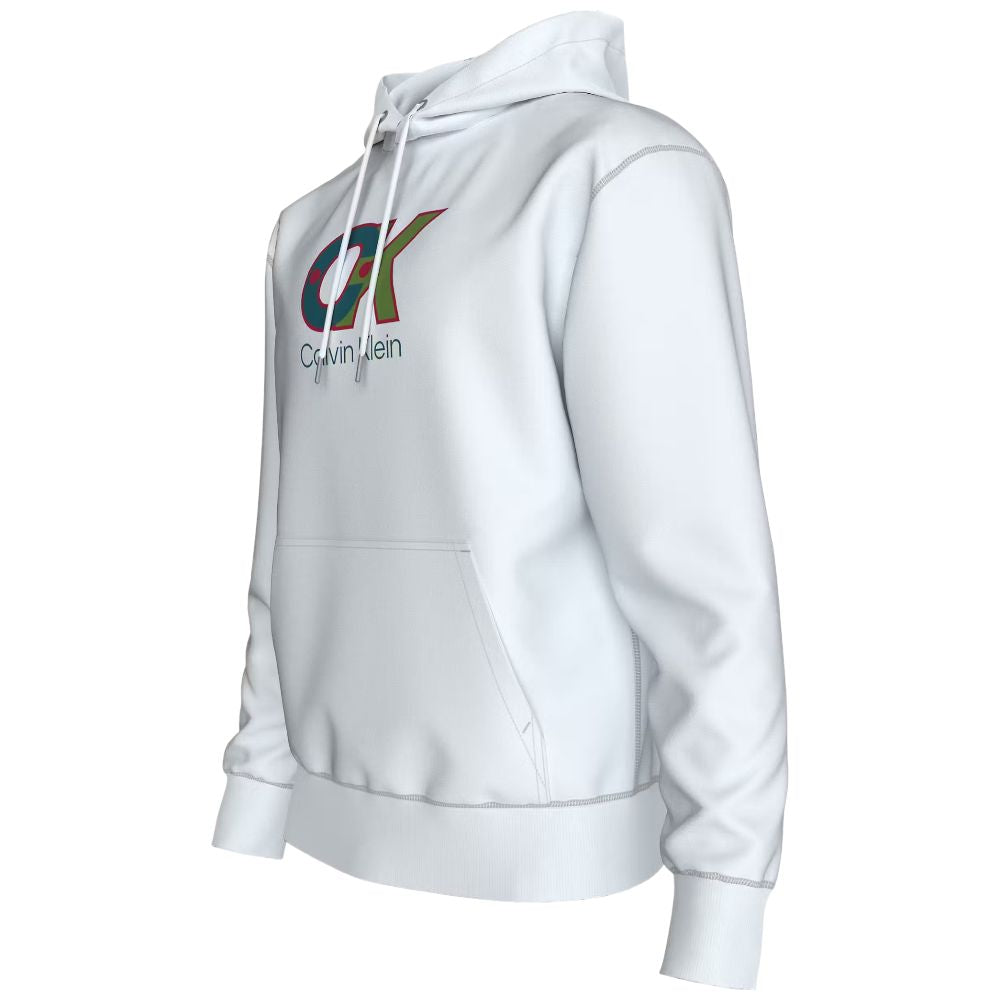 Calvin Klein felpa bianca con cappuccio LV04LD240GYAF Felpe Calvin Klein