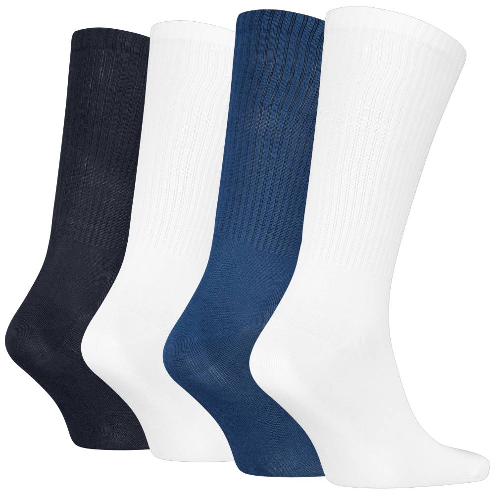 Calvin Klein uomo pack 4 calze blu bianco 701235982003801 Intimo Calvin Klein