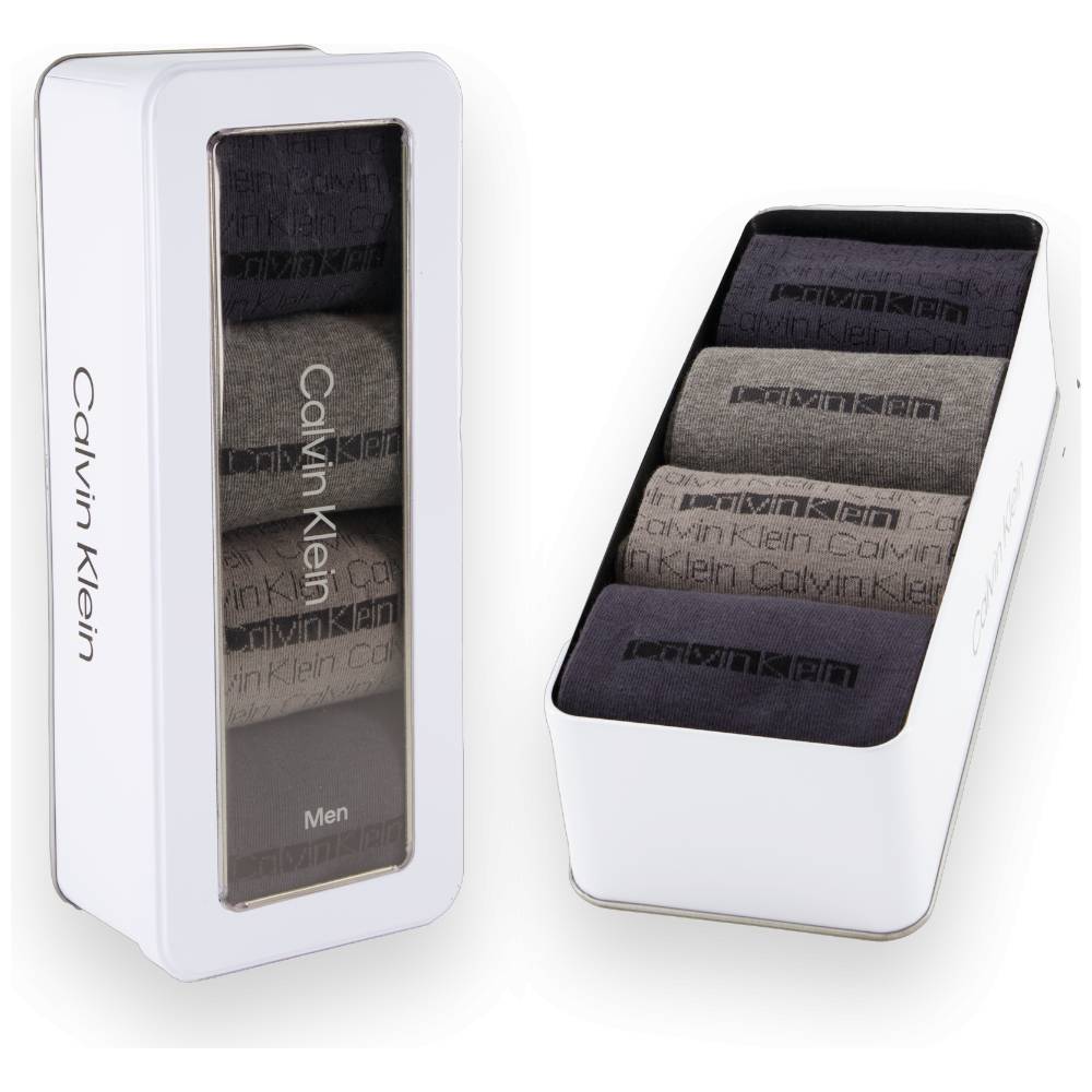 Calvin Klein uomo pack 4 calze grigio combo 701235980002801 Intimo Calvin Klein