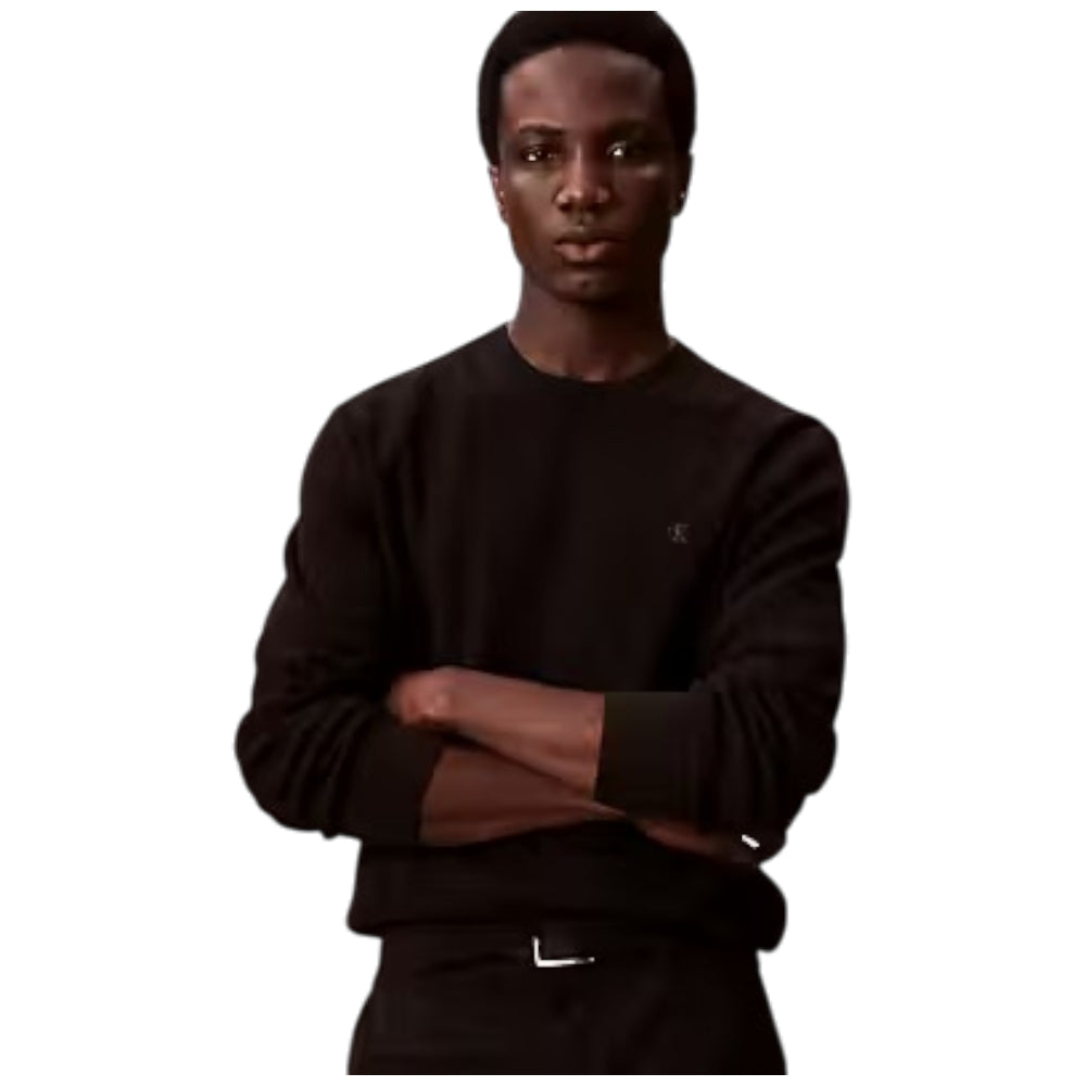 Calvin Klien maglione nero testurizzato LV04LB327GUB1 Maglieria Calvin Klein