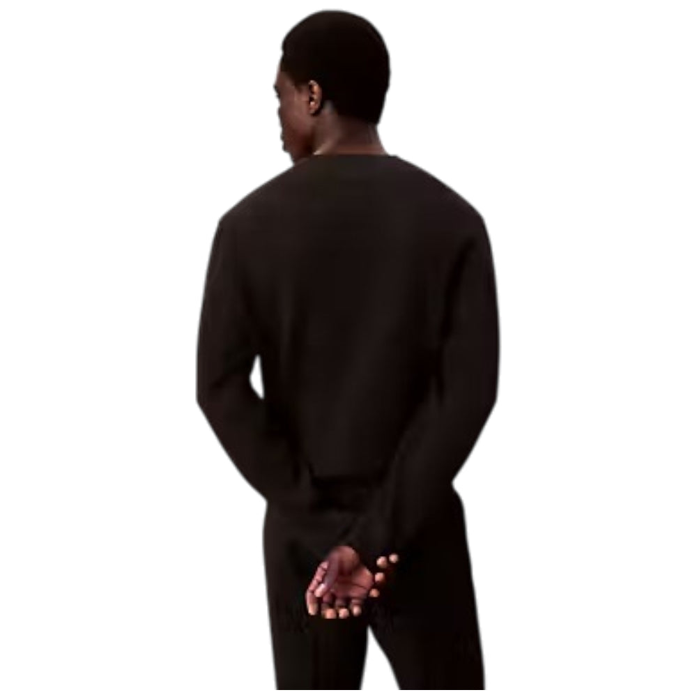 Calvin Klien maglione nero testurizzato LV04LB327GUB1 Maglieria Calvin Klein