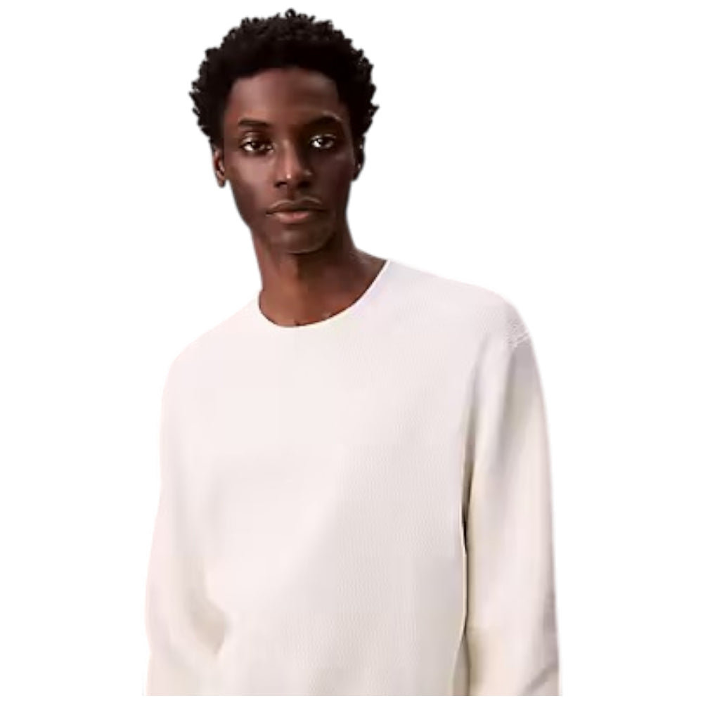 Calvin Klien maglione panna testurizzato LV04LB327GYAS Maglieria Calvin Klein