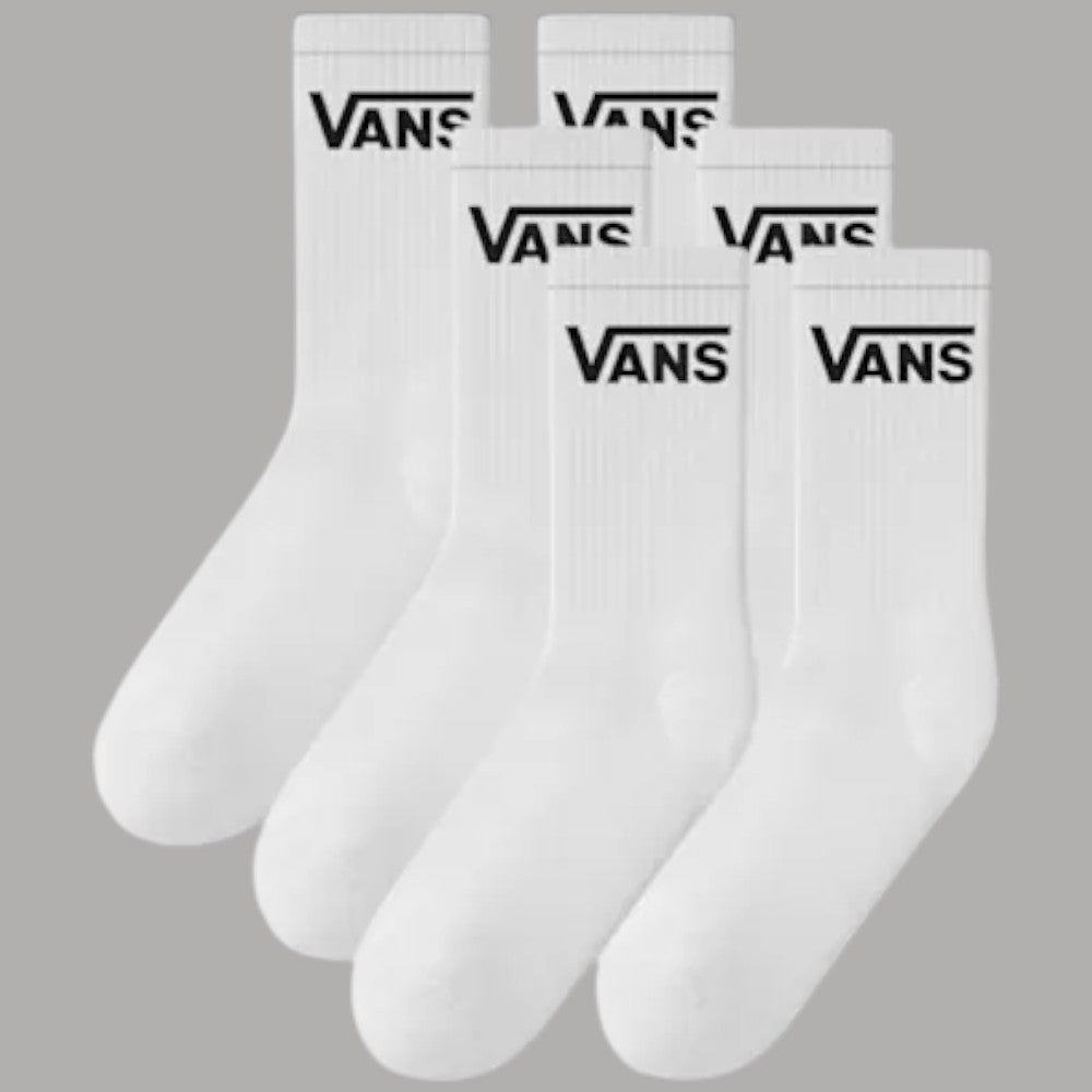 Calzini Vans Classic Half Crew Unisex - Set 6 Paia Bianchi - Prodotti di Classe