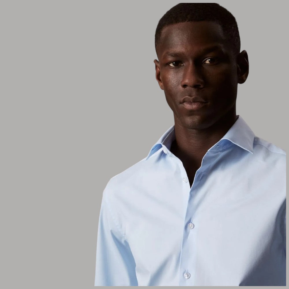 Camicia Calvin Klein Uomo Regular Fit Popelin Elegante LV019EU001 - Prodotti di Classe