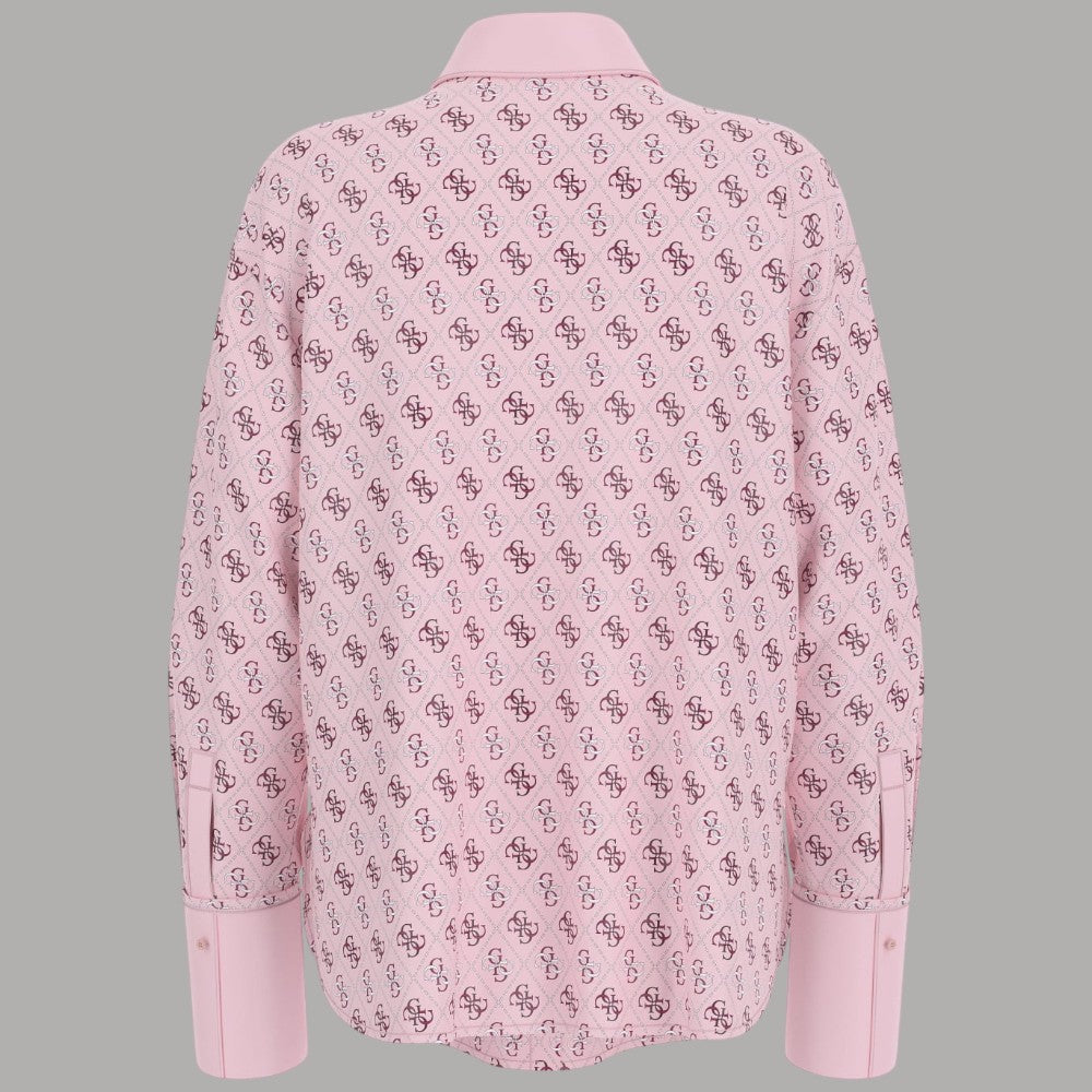 Camicia Guess Alexandra in Raso con Logo Regular Fit - Prodotti di Classe