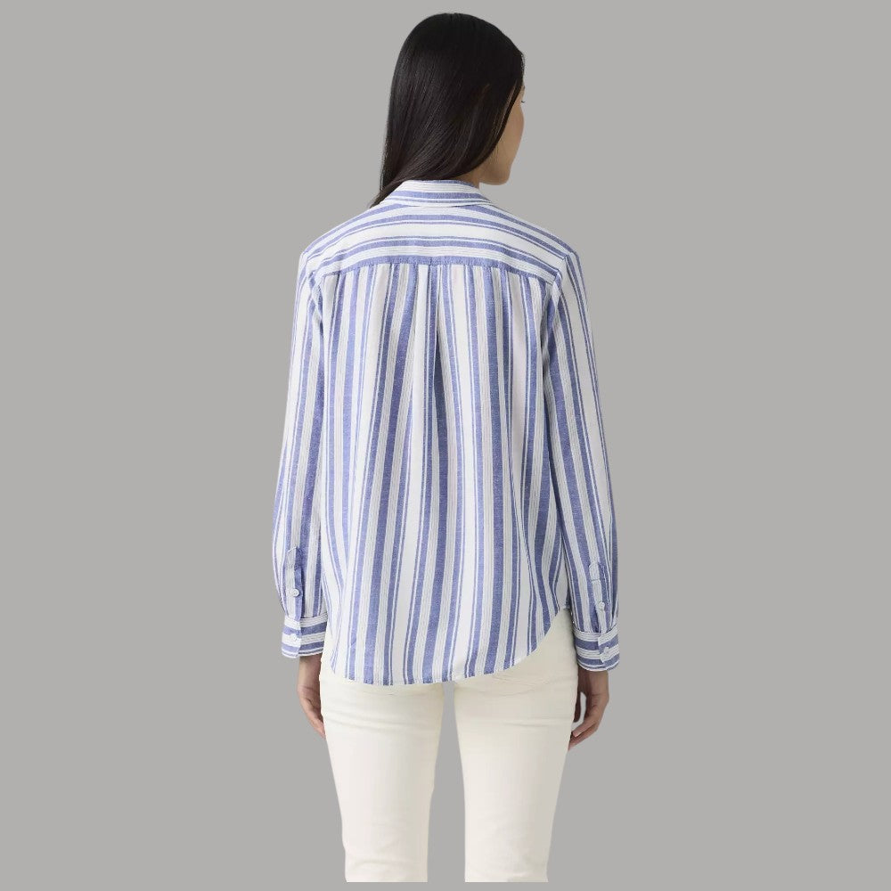 Camicia Levi's Donna Righe Lino Cotone Elaine Utility - Prodotti di Classe