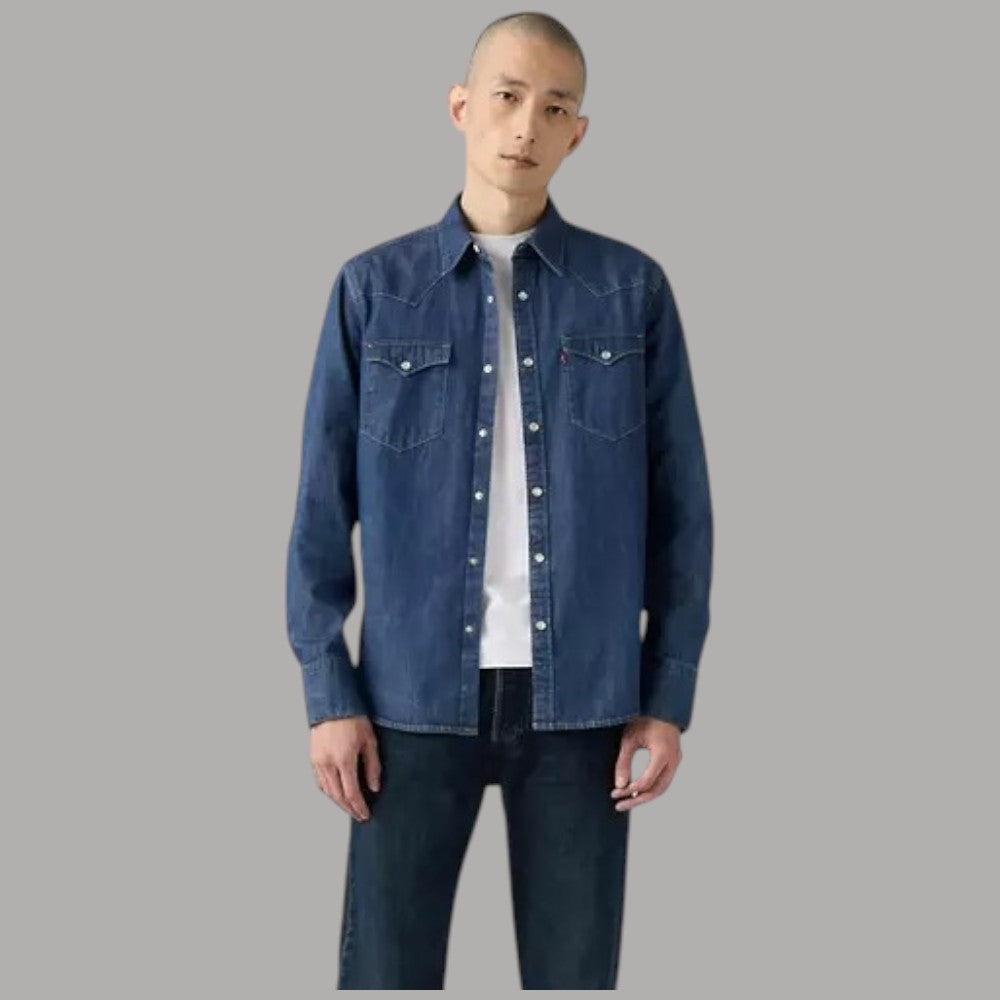 Camicia in Jeans Levi's Western Barstow Denim 100% Cotone - Prodotti di Classe