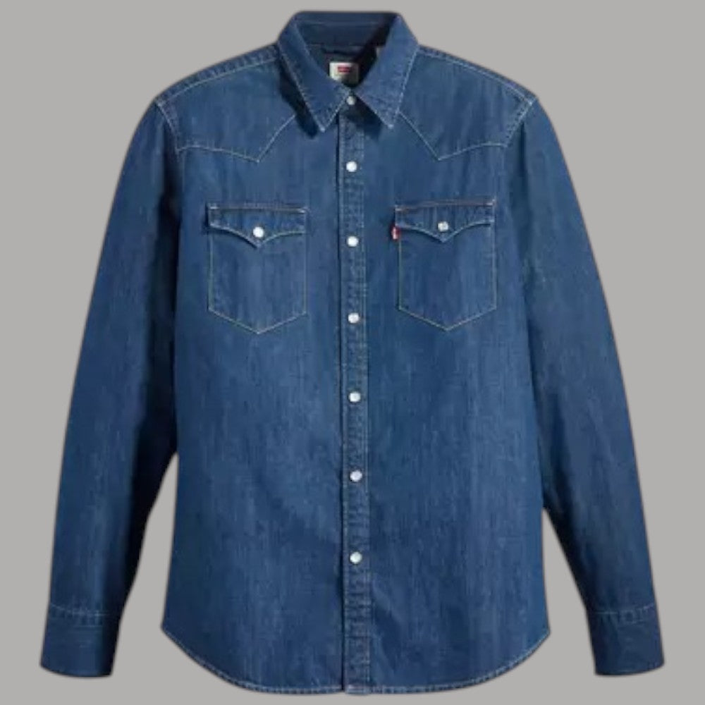 Camicia in Jeans Levi's Western Barstow Denim 100% Cotone - Prodotti di Classe