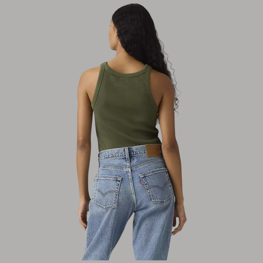 Canotta Levi's Slim Aderente Cotone a Coste Red Tab - Prodotti di Classe