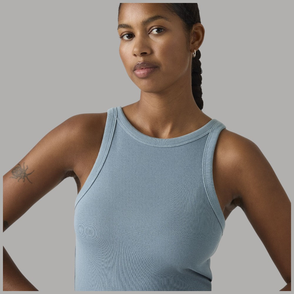 Canotta Levi's Slim Aderente Cotone a Coste Red Tab - Prodotti di Classe
