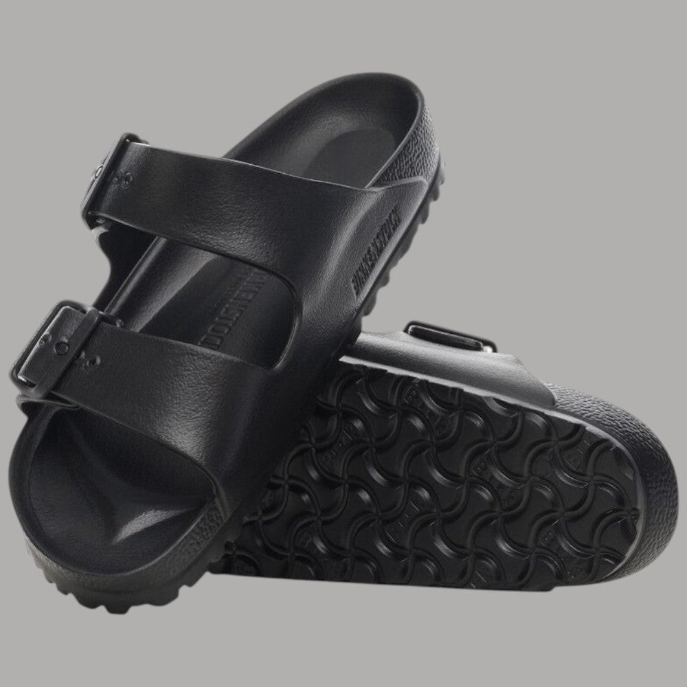 Ciabatte Birkenstock Arizona nere con suola antiscivolo e cinturini regolabili