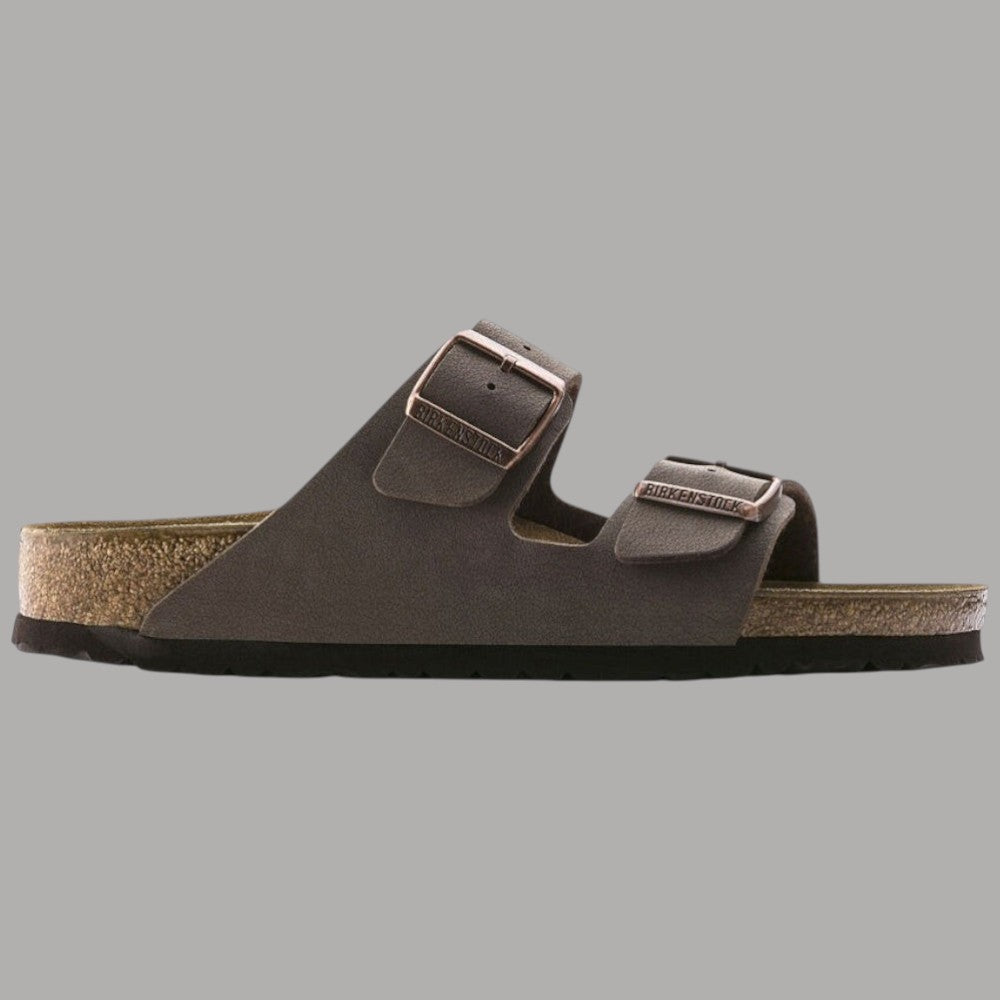 Ciabatte Birkenstock Arizona mocca marrone con cinturino in pelle e fibbia