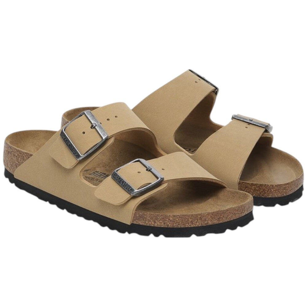 Ciabatte Birkenstock Arizona latte crema Birko-Flor Nubuck 1029151 Ciabatte Birkenstock