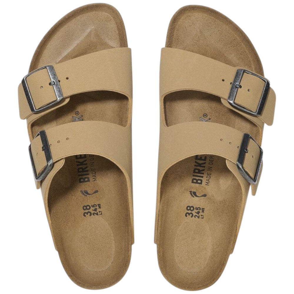 Ciabatte Birkenstock Arizona latte crema Birko-Flor Nubuck 1029151 Ciabatte Birkenstock