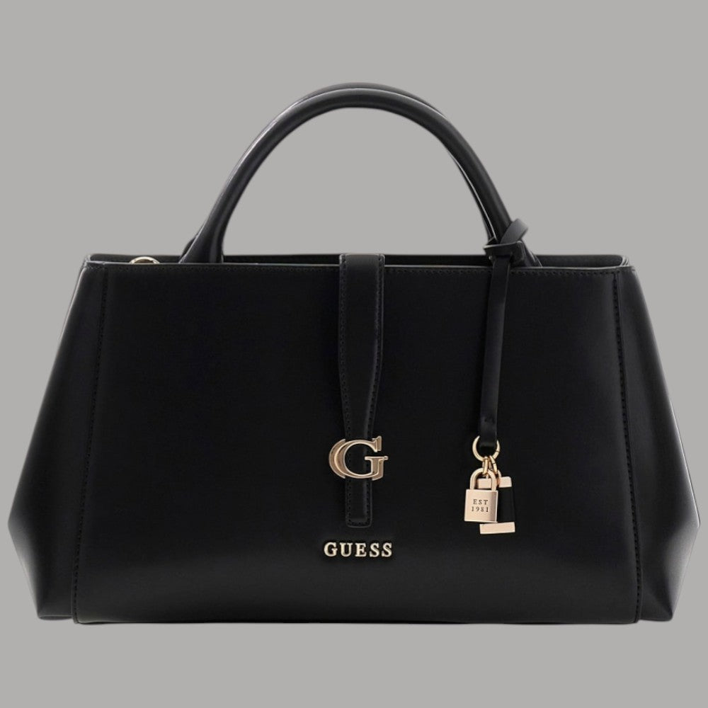 Eleganza Guess Borsa a Mano Carrie con Tracolla e Logo Frontale - Prodotti di Classe