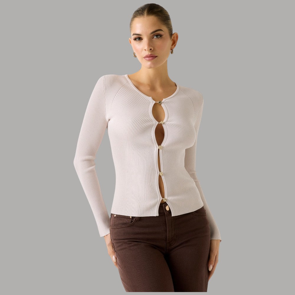 Guess cardigan con bottoni gioiello W6RR35Z0132 - Prodotti di Classe