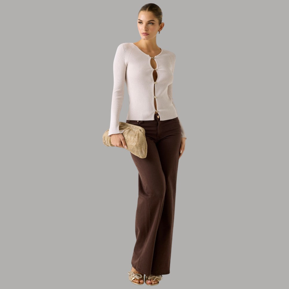 Guess cardigan con bottoni gioiello W6RR35Z0132 - Prodotti di Classe
