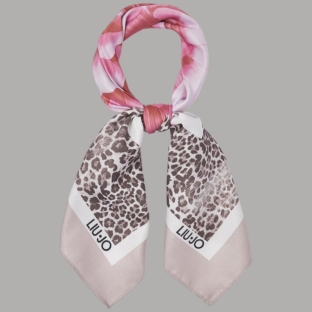 Foulard Liu Jo Donna 70x70 Stampa Fiore con Box Elegante - Prodotti di Classe