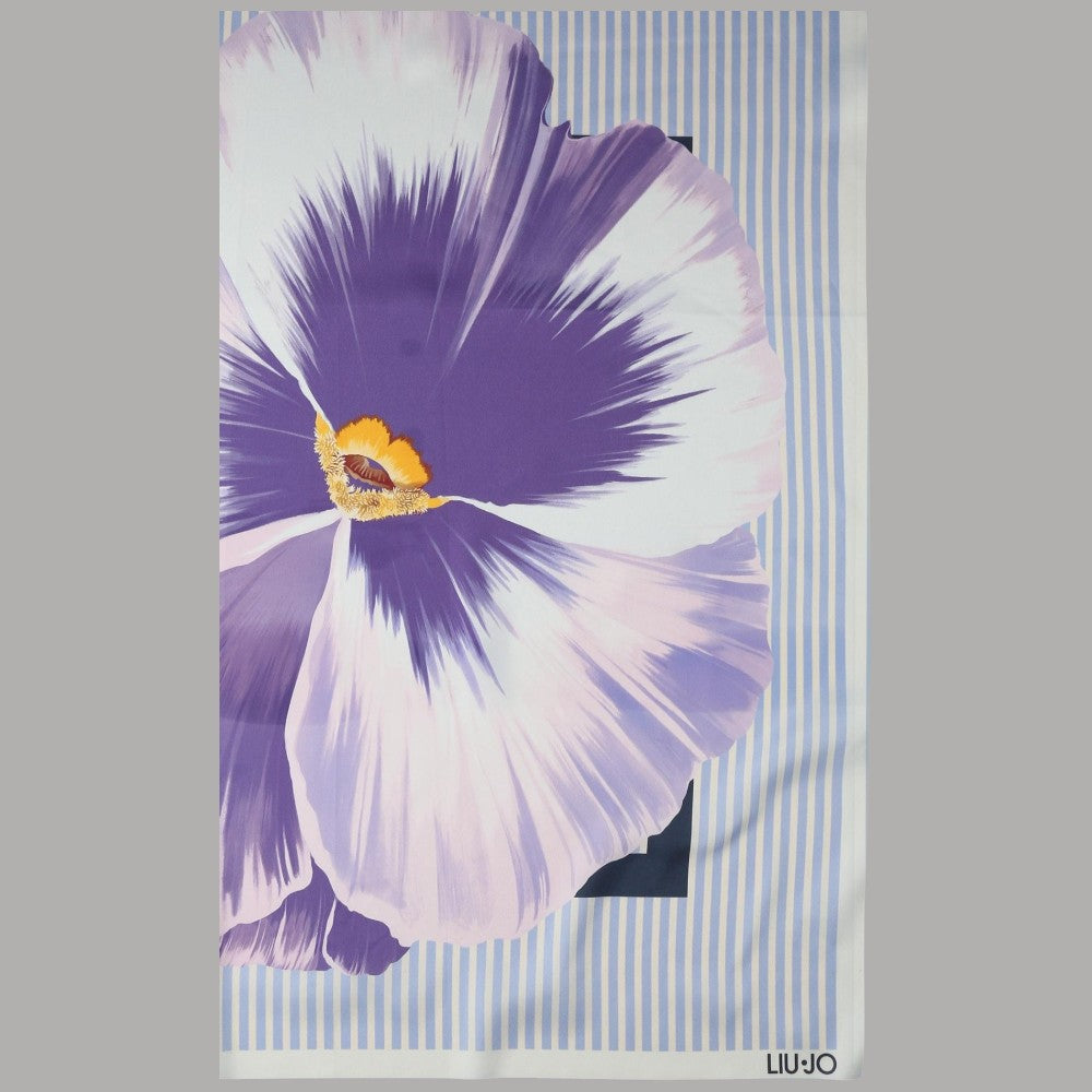 Foulard Liu Jo Donna 70x70 Stampa Fiore con Box Elegante - Prodotti di Classe