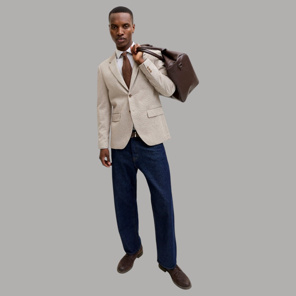 Giacca Blazer Slim Fit Martin in Jersey Leggero - Jack Jones - Prodotti di Classe