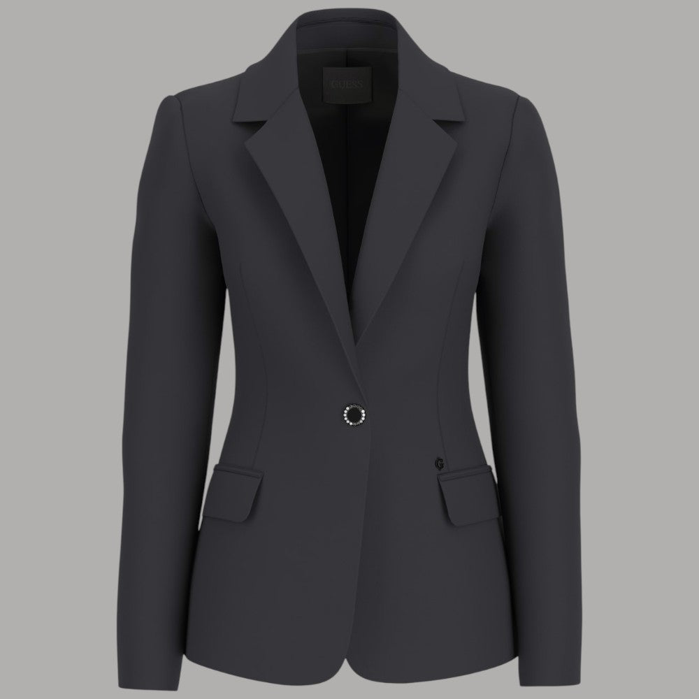 Guess giacca blazer nera W6RN54KCMU2 OLGA SINGLE BREAST BLAZER - Prodotti di Classe