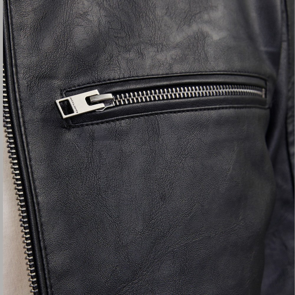 Giacca in Ecopelle Biker Uomo Jack Jones DYLAN 12261196 - Prodotti di Classe