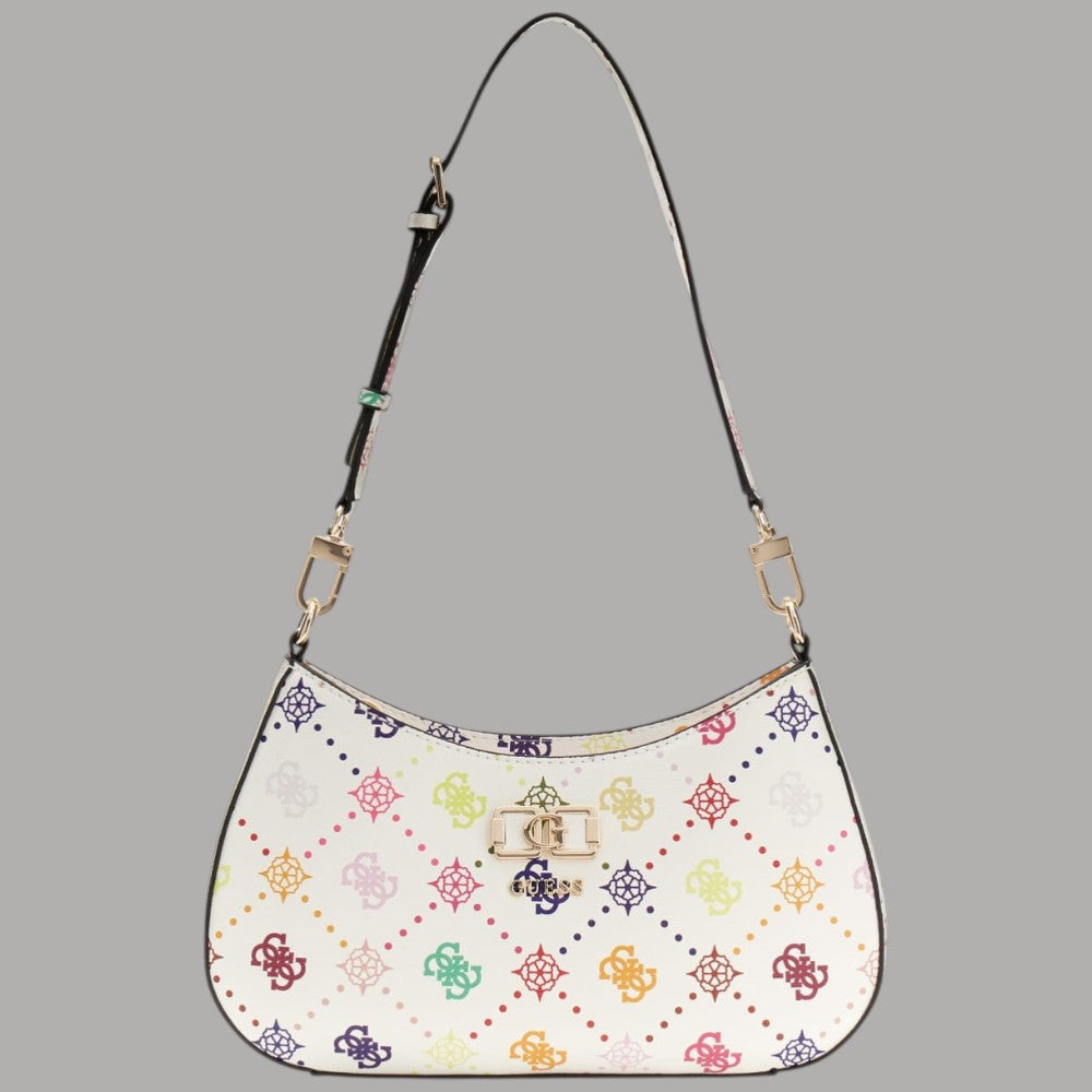 Guess Borsa Emelie: Eleganza Multicolor con Logo e Zip - Prodotti di Classe