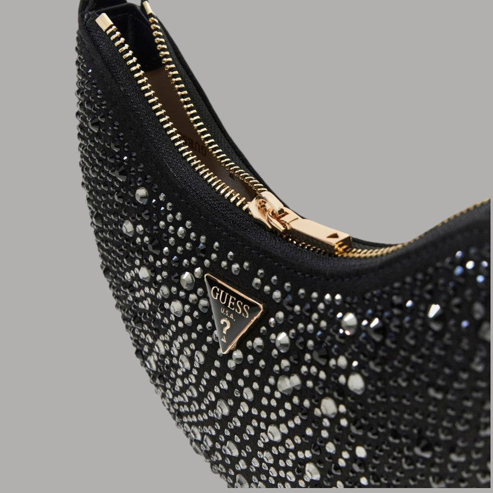 Guess Borsa Hobo con Strass Tasmin Eleganza Dorata - Prodotti di Classe