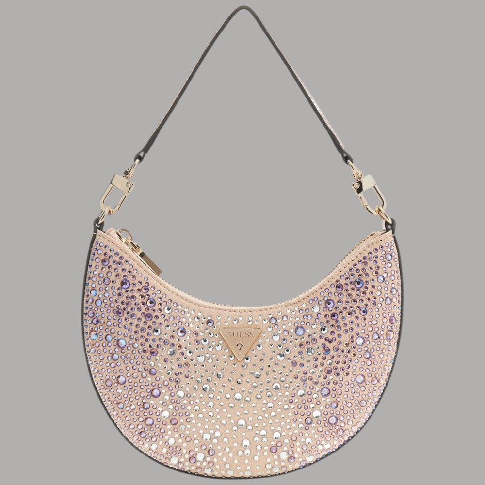 Guess Borsa Hobo con Strass Tasmin Eleganza Dorata - Prodotti di Classe