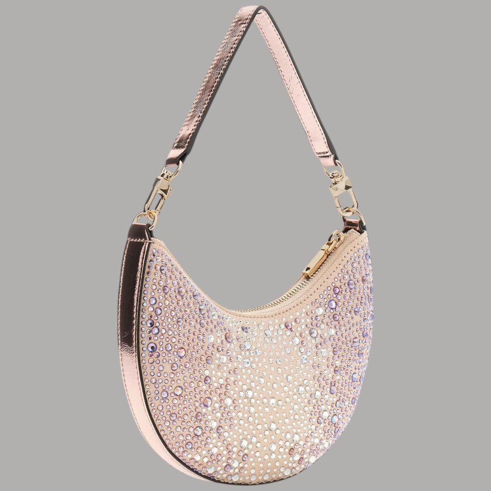 Guess Borsa Hobo con Strass Tasmin Eleganza Dorata - Prodotti di Classe