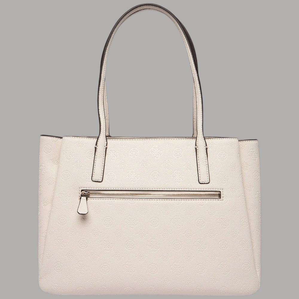 Guess Borsa Shopping Anise a Tre Scomparti con Logo Peoni - Prodotti di Classe