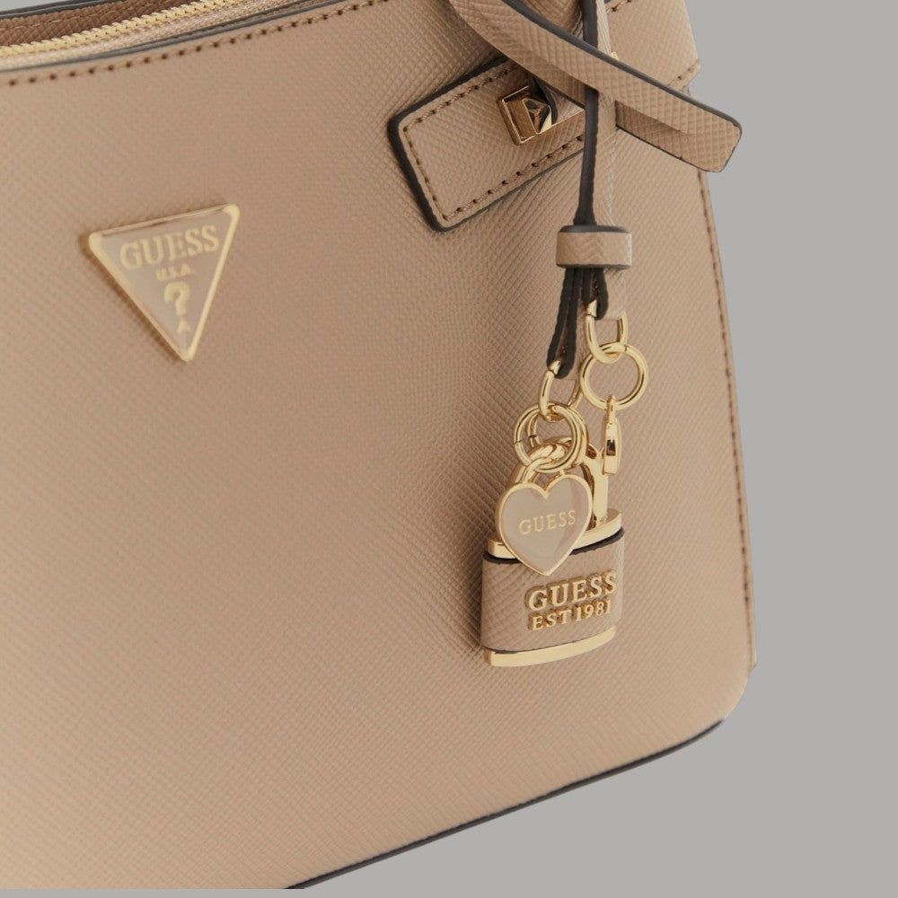 Guess Borsa a Mano Serenova in Saffiano con Charm Rimovibili - Prodotti di Classe