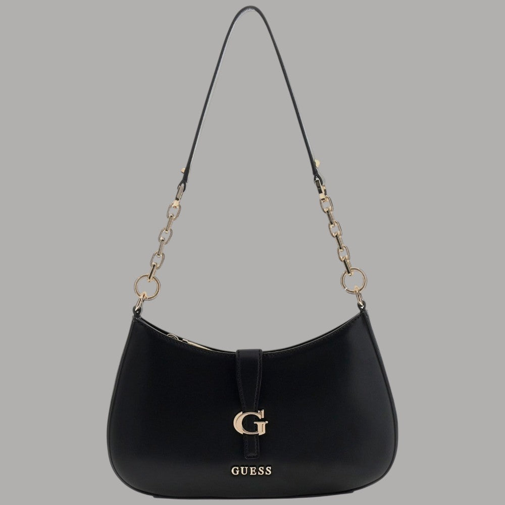 Guess Borsa a Spalla Carrie in Similpelle con Logo e Zip dorata - Prodotti di Classe