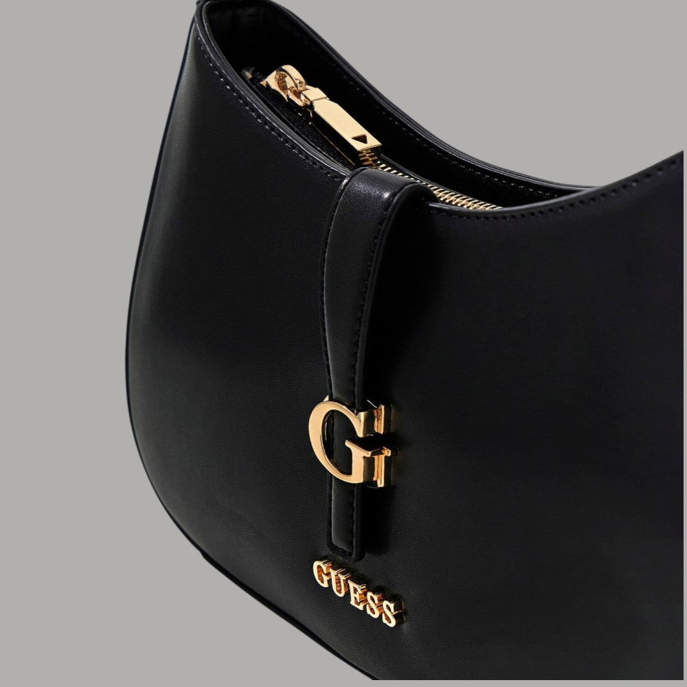 Guess Borsa a Spalla Carrie in Similpelle con Logo e Zip dorata - Prodotti di Classe