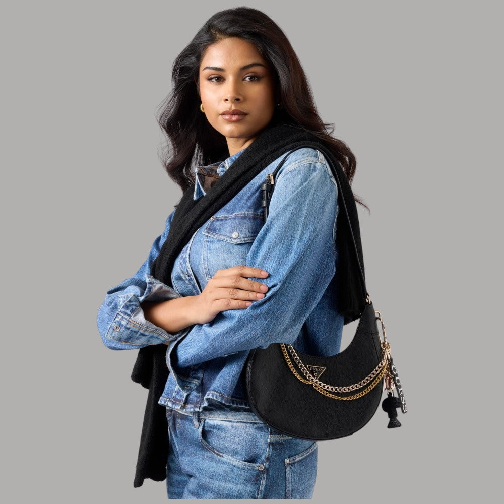 Guess Borsa a Spalla Davina Charm Rimovibile Chic 23x24 cm - Prodotti di Classe
