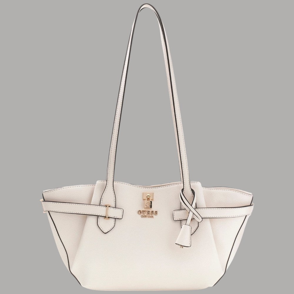Guess Borsa a Spalla Yesba in Saffiano con Metalleria Dorata - Prodotti di Classe