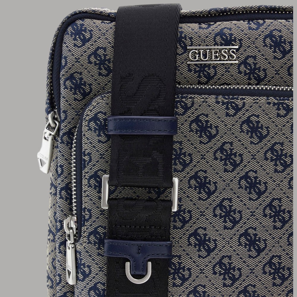 Guess Borsello da Uomo Boston 4G Logo con Tracolla Regolabile - Prodotti di Classe