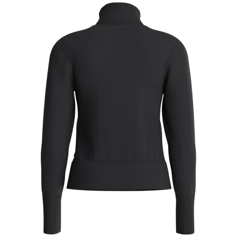 Guess Jeans pullover nero collo alto logo ricamato W4BR15Z3HO2JBLK Maglieria Guess Jeans