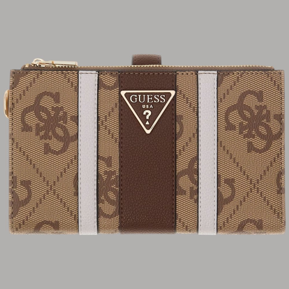 Guess Portafoglio Donna Laurel con Logo 4G e Zip Dorata - Prodotti di Classe