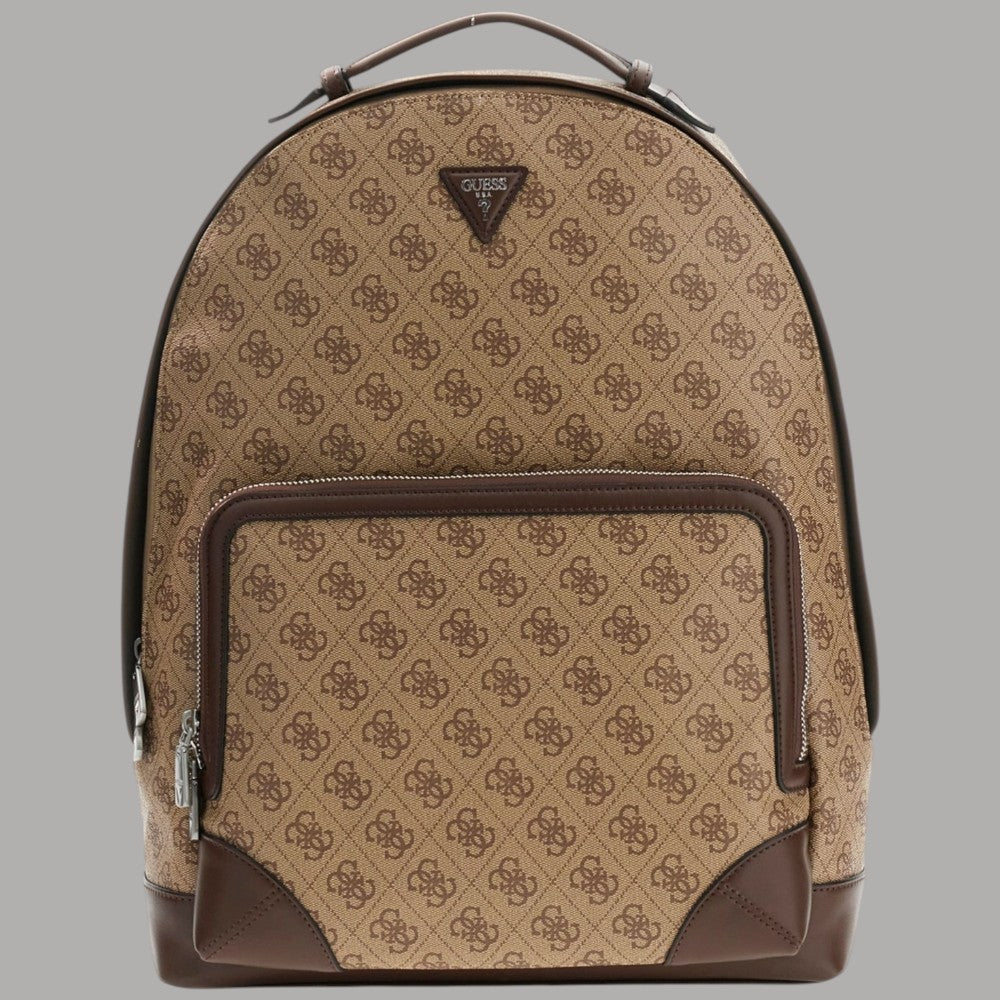 Guess Zaino Milano Logo All Over con Finiture Argento - Prodotti di Classe