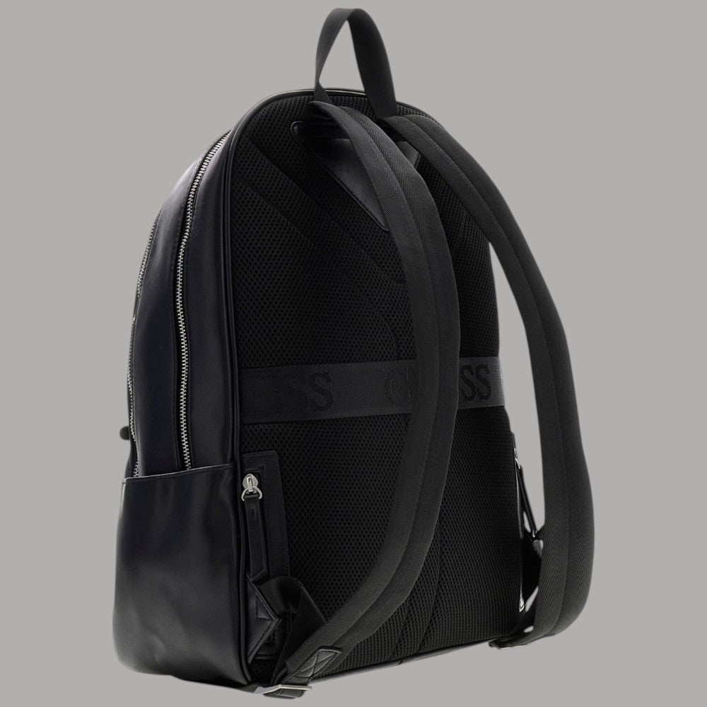 Guess Zaino Torino Nero: Eleganza in Similpelle con Tasche Multiple - Prodotti di Classe